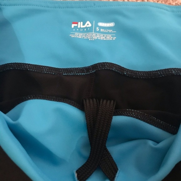 FILA Blue And Black Running Capris - Picture 5 of 6
